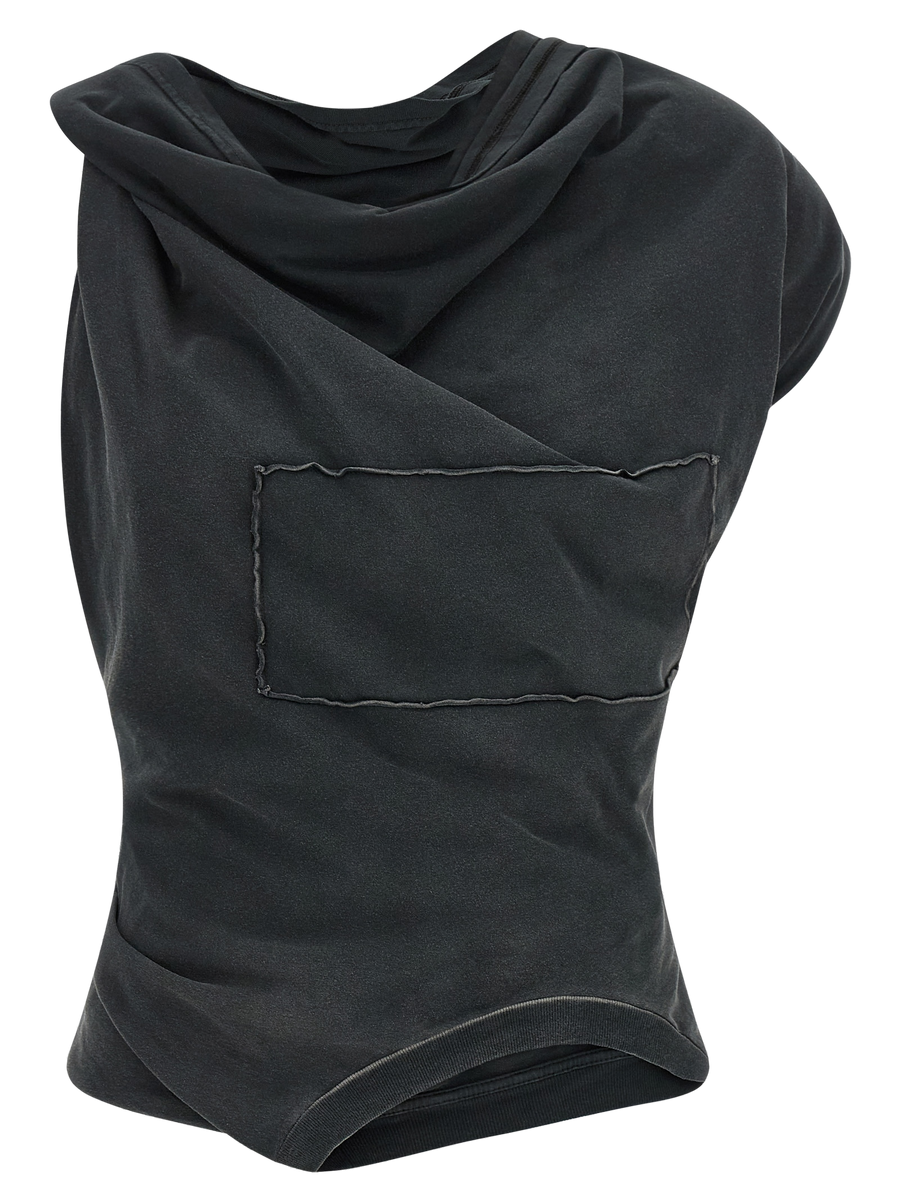 Gray Cotton Blouse
