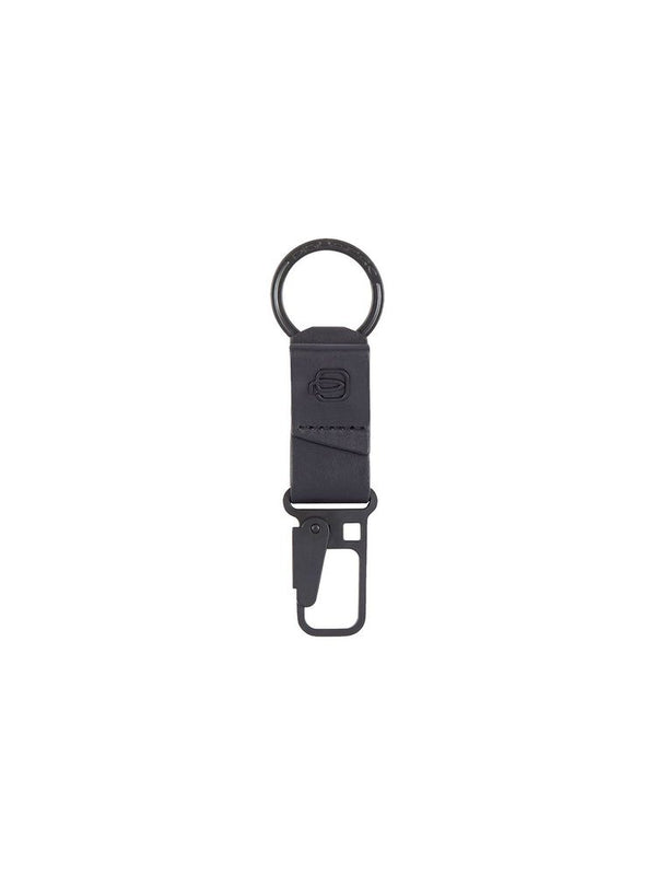 Piquadro 100% Leather key case in black