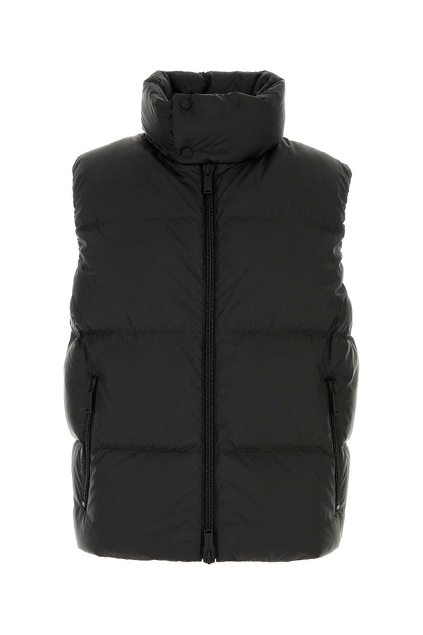 Black Nylon Sleeveless Down Jacket Abiti