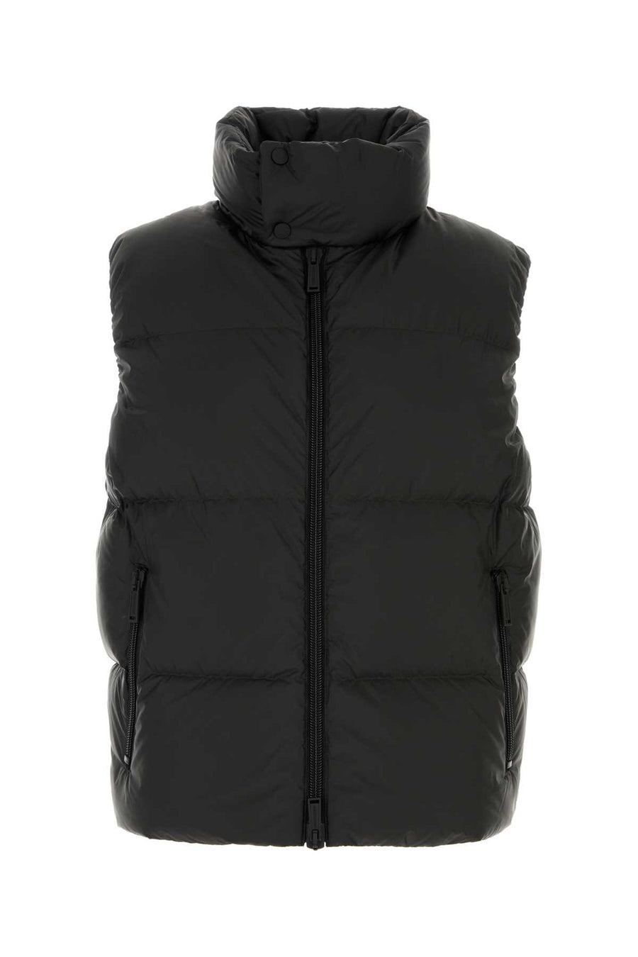 Black Nylon Sleeveless Down Jacket Abiti