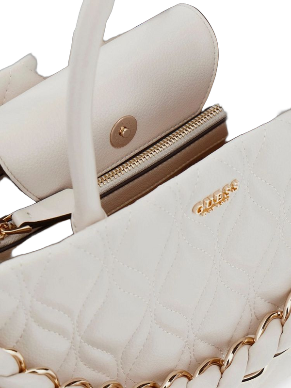 Guess 100% Polyurethane shoulder bag in white