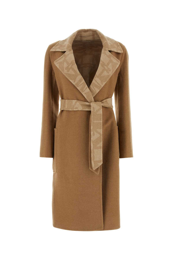 Max Mara 100% Camel coat in beige