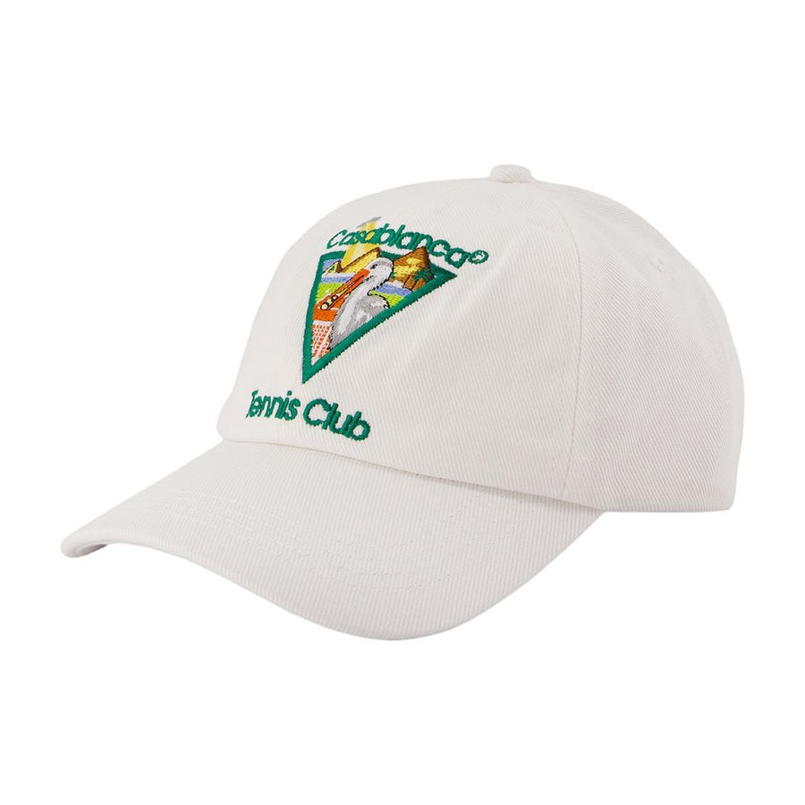 Casablanca A-HAT-002-05 Cotton baseball cap in white