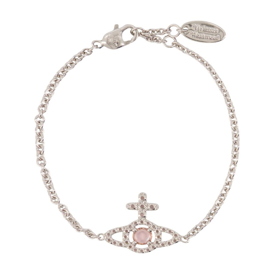 Vivienne Westwood Metal with cubic zirconia bracelet in silver