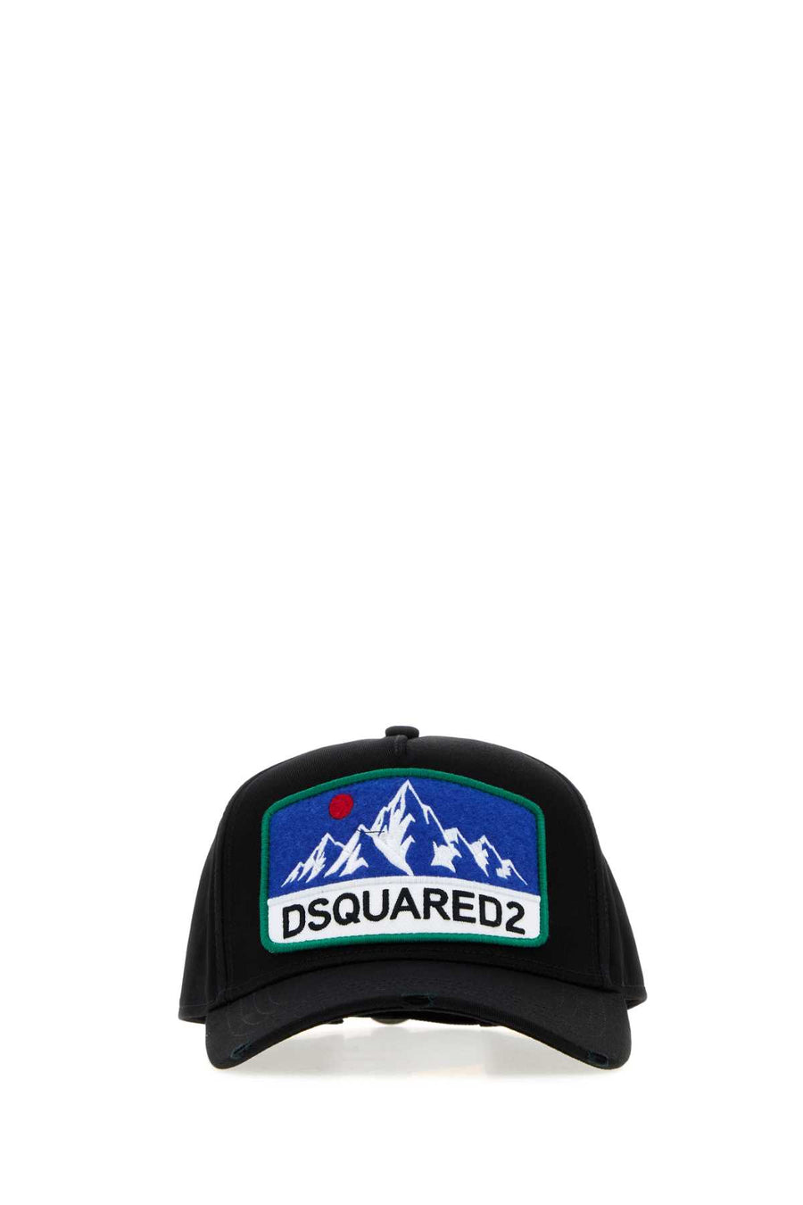 Black Gabardine Baseball Cap Nero Exterior: Cotton Cappelli