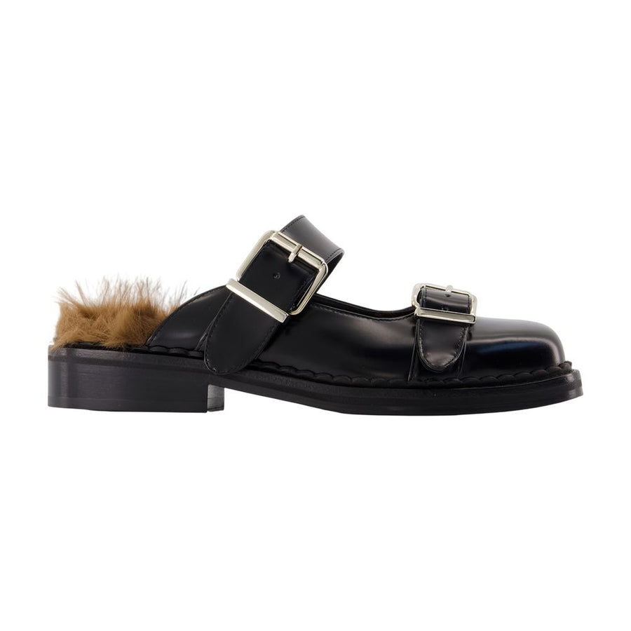 Mary Janes With Buckle - Simone Rocha Leather Black Calfskin Shoes / Flat-shoes