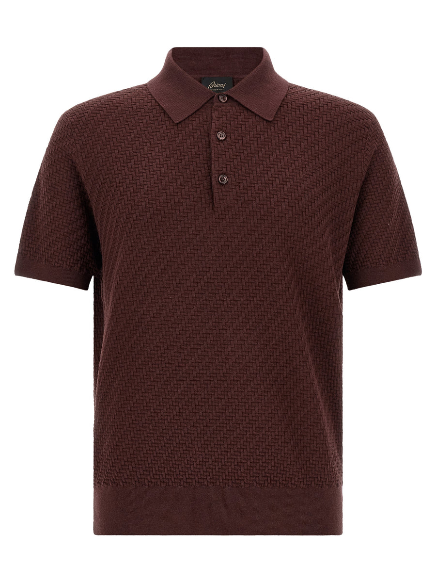 Purple Cotton Polo Shirt