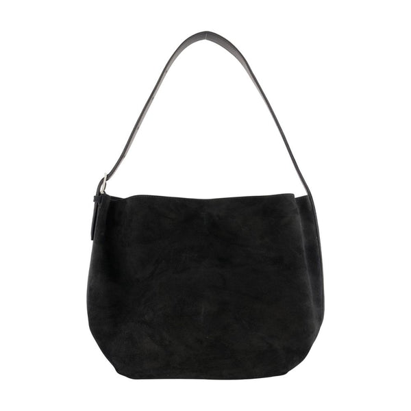 Medium Belted Shopper Bag - Toteme Leather Black Calfskin / Totes-shopping-bags
