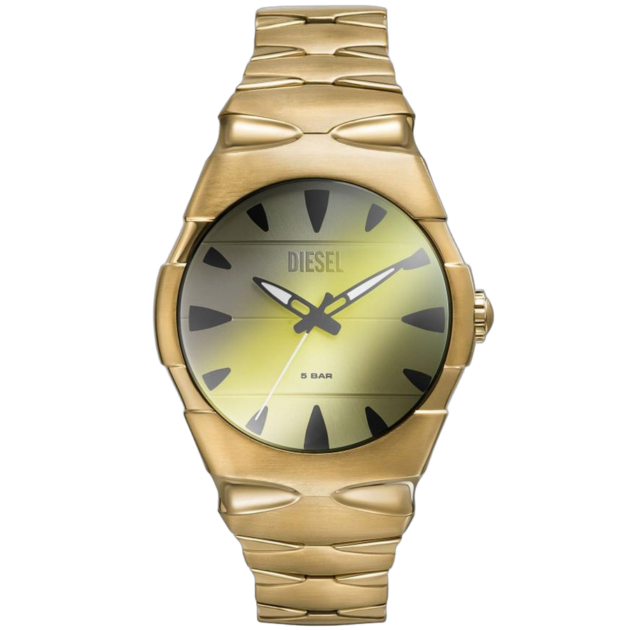 Diesel Stainless steel case watch in gold