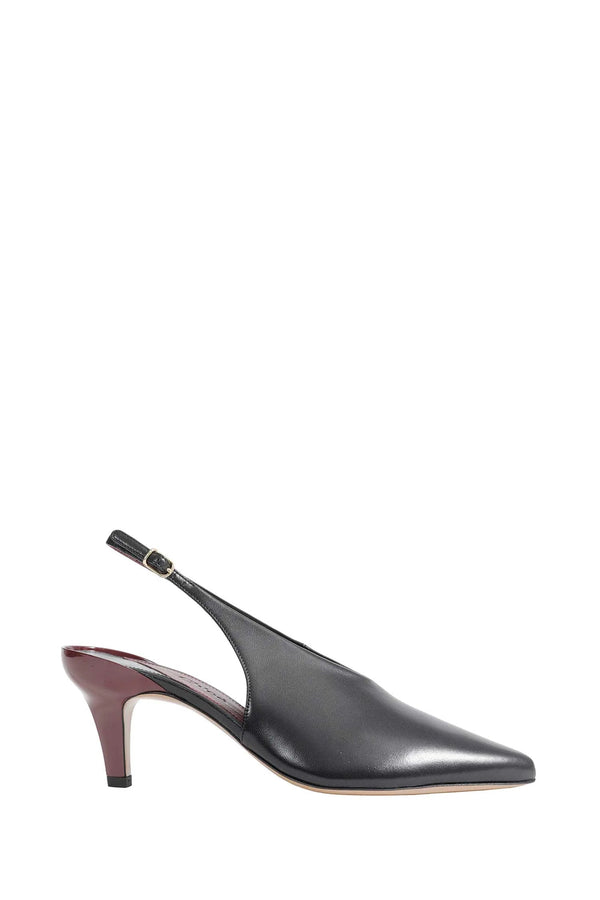 Chloé Nappa leather slingback heel in black