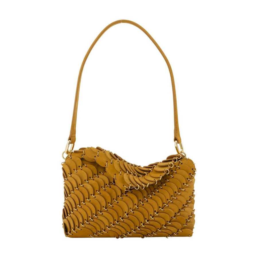 Rabanne Calfskin shoulder bag in brown