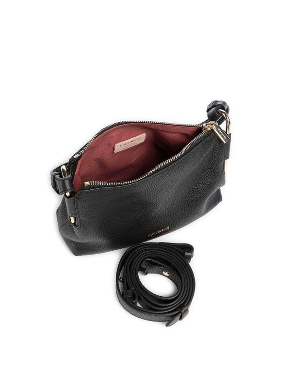 Coccinelle 100% Genuine Leather shoulder bag in black