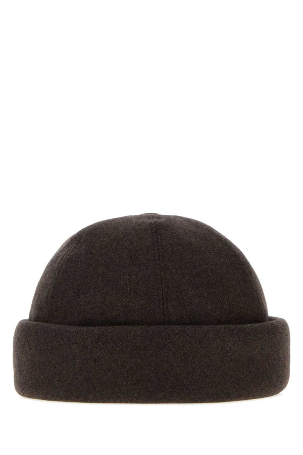 Chocolate Cotton Blend Hat Cioccolato Exterior: Polyester Cappelli