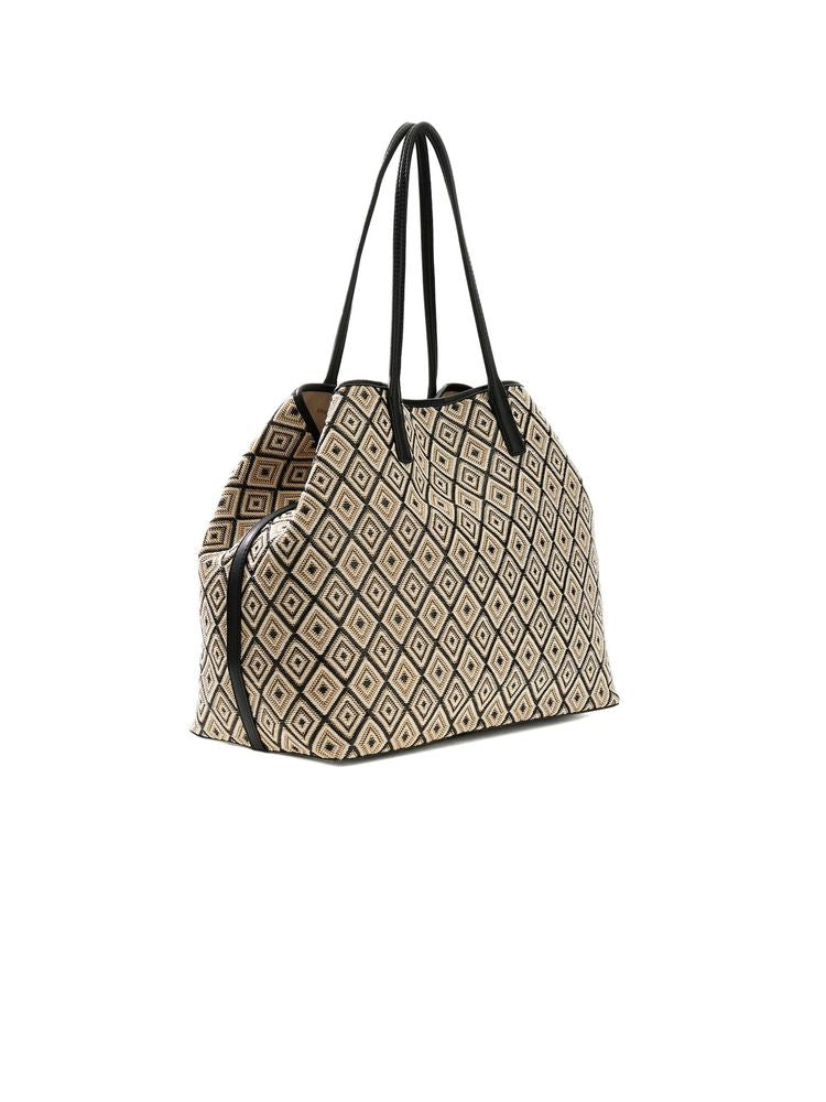 Guess 50% Cotton tote bag in black