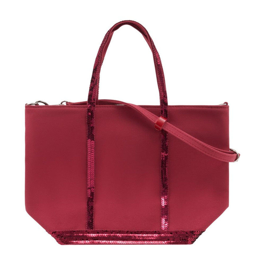 Vanessa Bruno cotton tote bag in burgundy