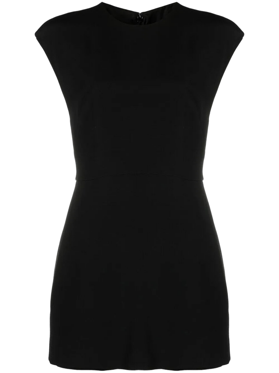 Valentino wool-silk blend playsuit in black