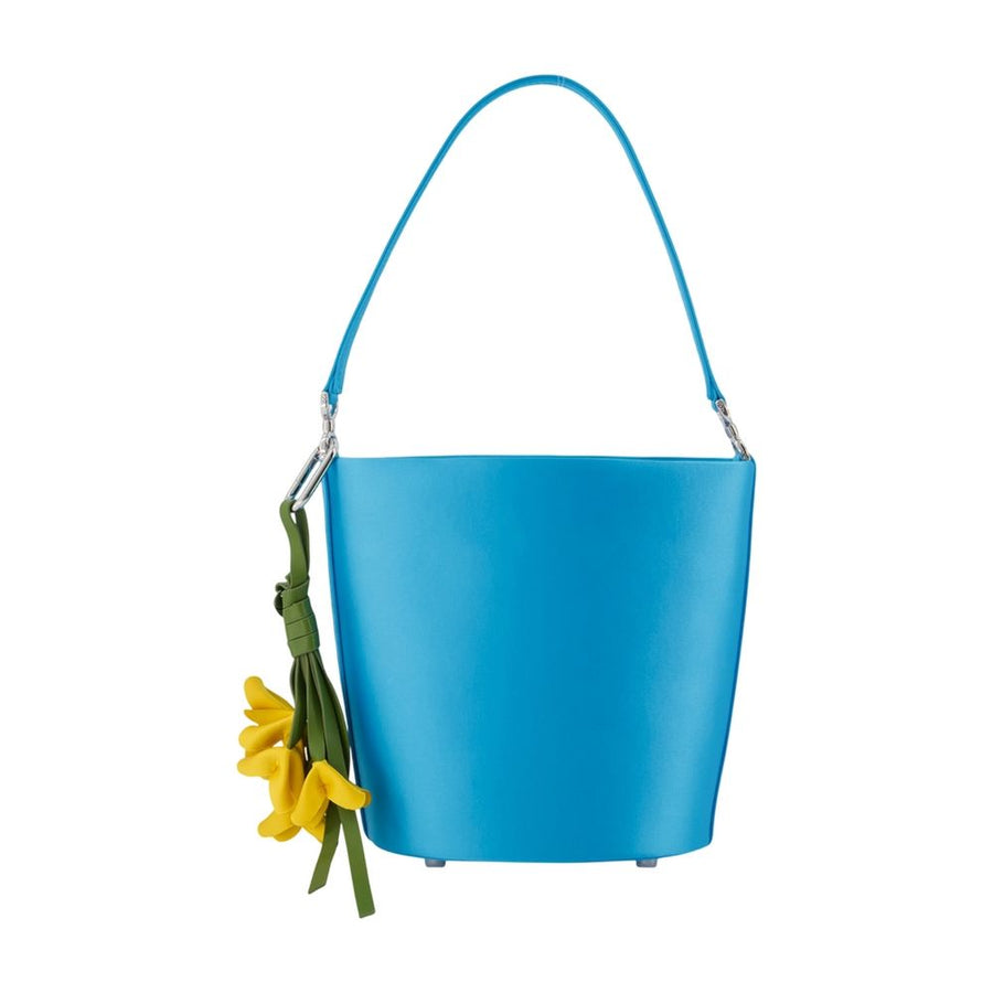 Self-Portrait Synthetic bucket bag in blue