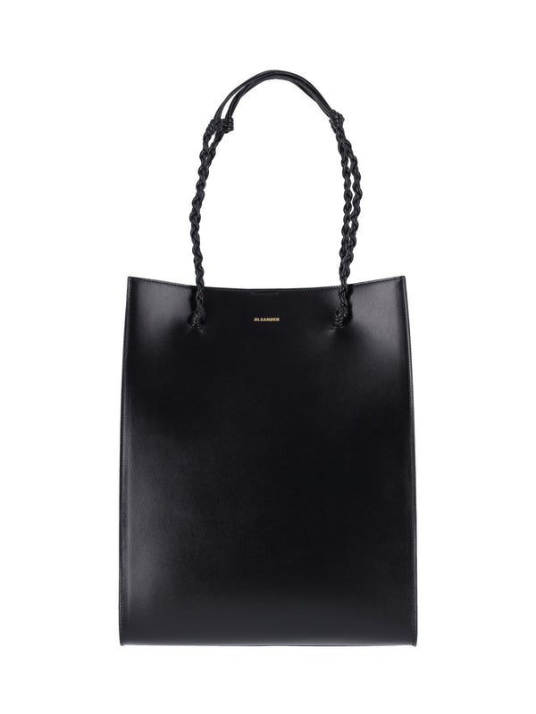 Jil Sander 100% Bovine Leather tote bag in black