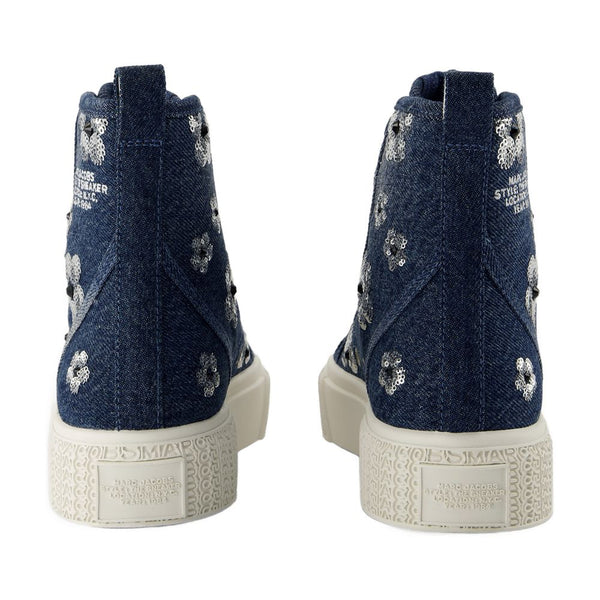 Marc Jacobs Cotton high-top sneaker in navy
