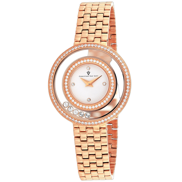 Christian Van Sant Stainless steel case watch in rose gold