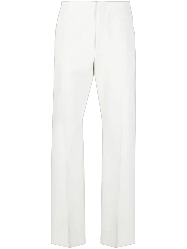 Ferragamo Cotton blend trousers in white