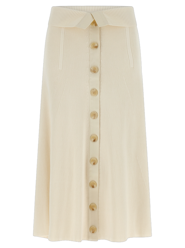 Zimmermann 72% viscose skirt in beige