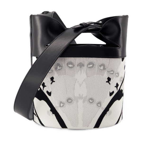 Alexander McQueen calfskin crossbody bag in white