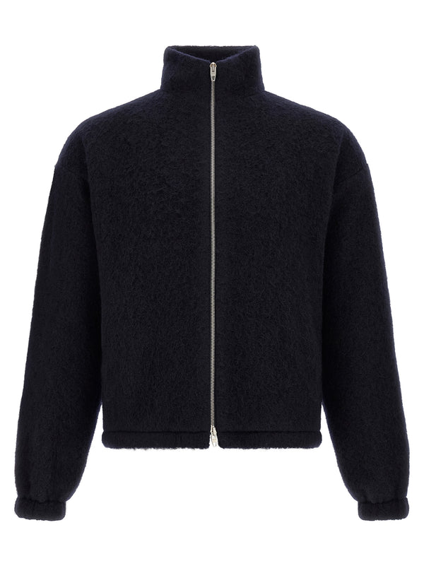 Jil Sander 73% wool sweatshirt in navy