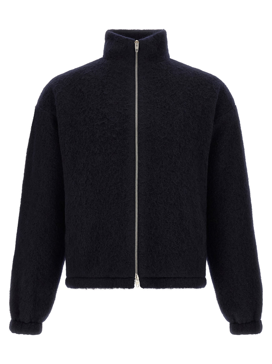 Jil Sander 73% wool sweatshirt in navy