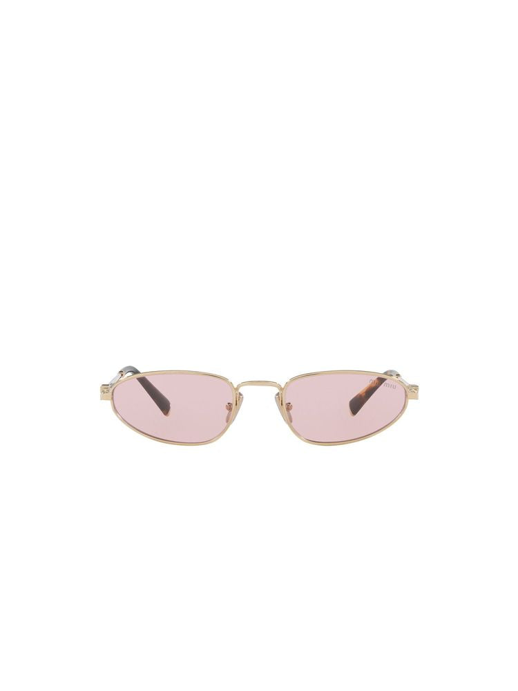Miu Sunglasses Pink-Gold Pink/gold Metal Eyewear /