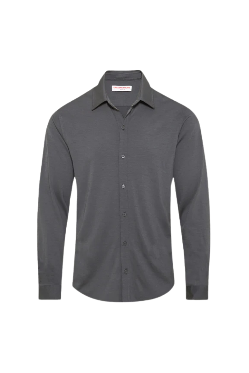 Orlebar Brown 80% Cotton shirt in gray