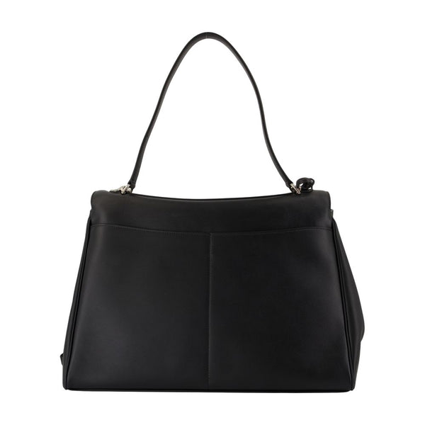Balenciaga Calfskin top handle bag in black