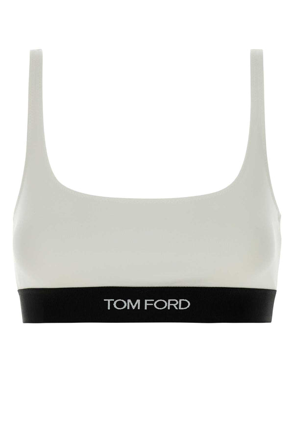 Tom Ford Exterior: 97% Modal 3% Elastane bra top in white