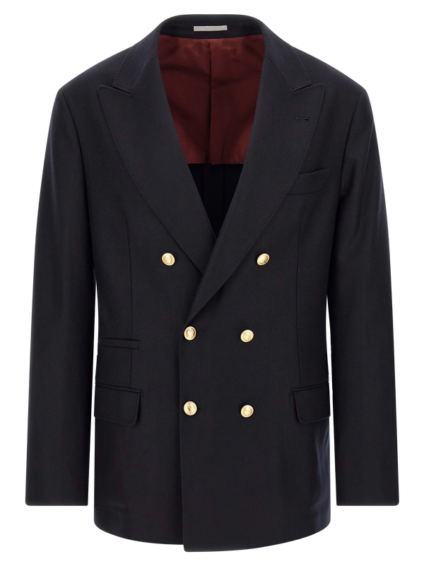 Brunello Cucinelli Virgin wool blazer in navy