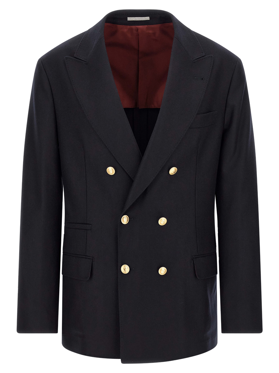 Brunello Cucinelli Virgin wool blazer in navy
