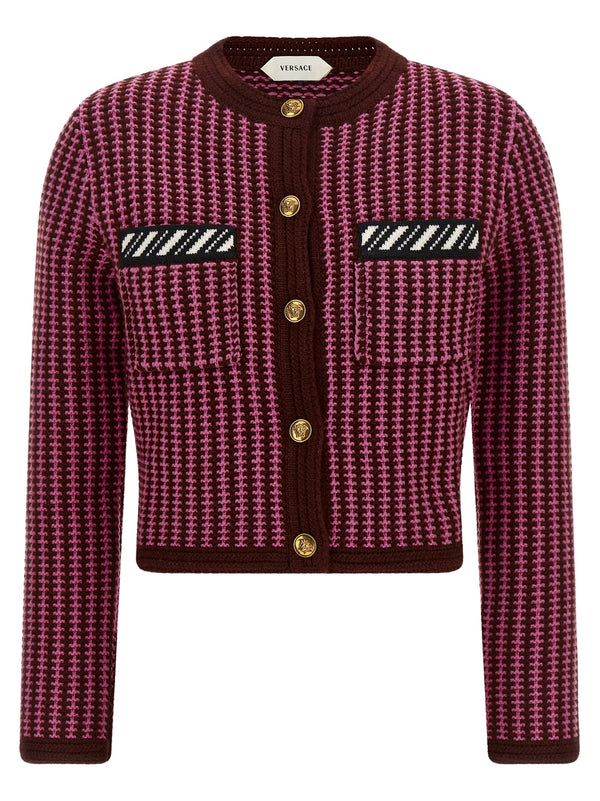 Multicolor Virgin Wool Cardigan Clothing