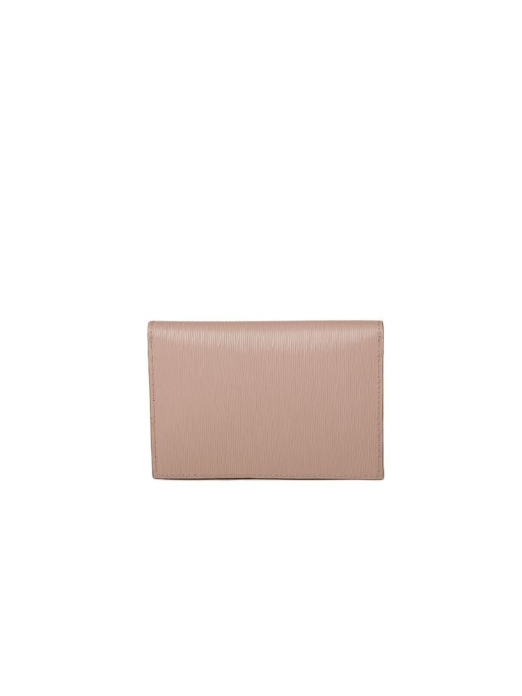 Prada Saffiano Leather wallet in beige