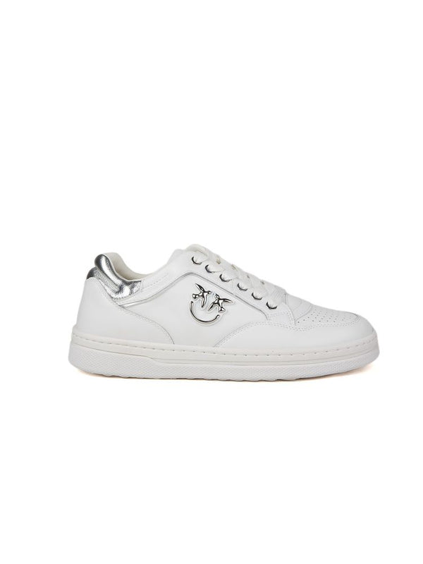 Pinko 68% Bos Taurus (Cow) sneaker in white