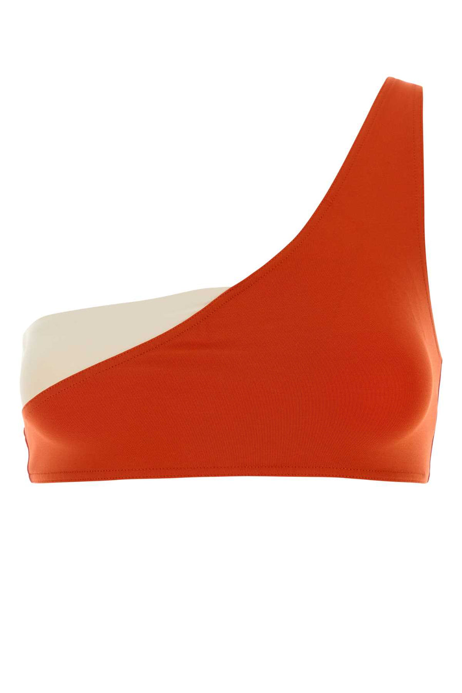 Coral Stretch Nylon Paradoxe Bikini Top Rooibos/percale Swimwear