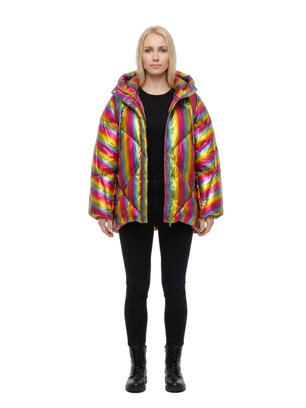 Multicolor Polyamide Shell Jacket Clothing