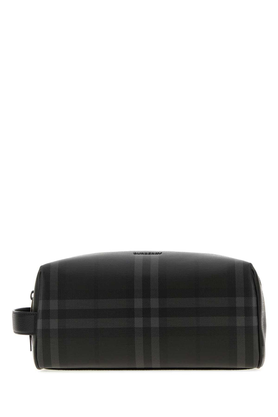 Printed Canvas City Check Beauty Case Iron Portafogli