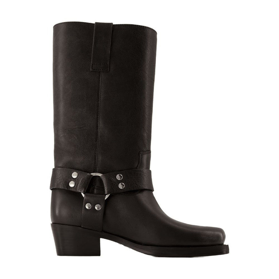 Paris Texas Calfskin boot in black
