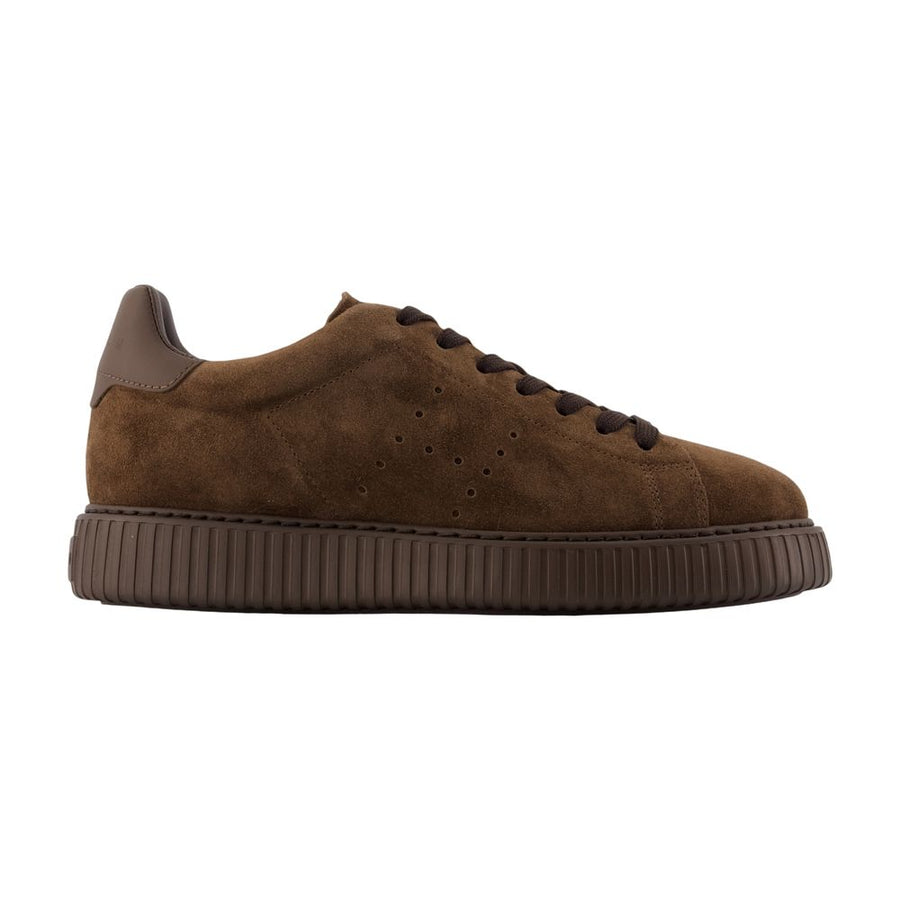 Hogan Calfskin sneaker in brown