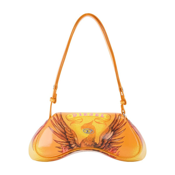 Diesel Synthetic leather shoulder bag in yellow