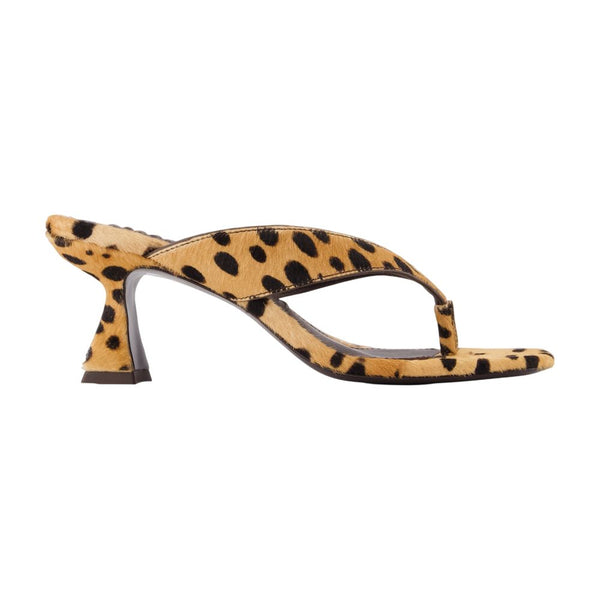 Cult Gaia Calfskin heel sandal in brown