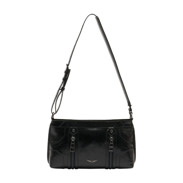 Zadig & Voltaire Calfskin crossbody bag in black