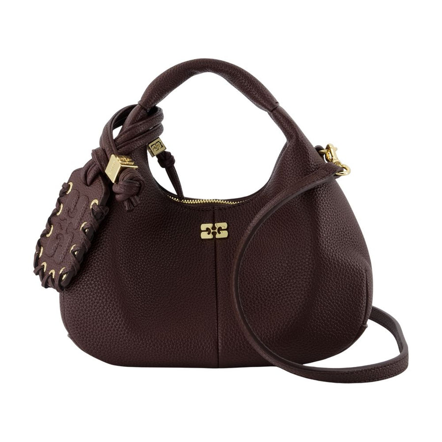 Ganni Synthetic shoulder bag in brown