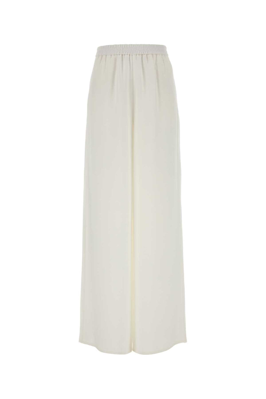 Max Mara 100% Silk trousers in white