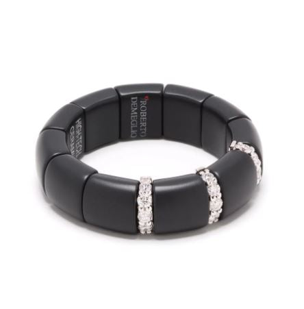 Roberto Demeglio 18kt white gold ring in black