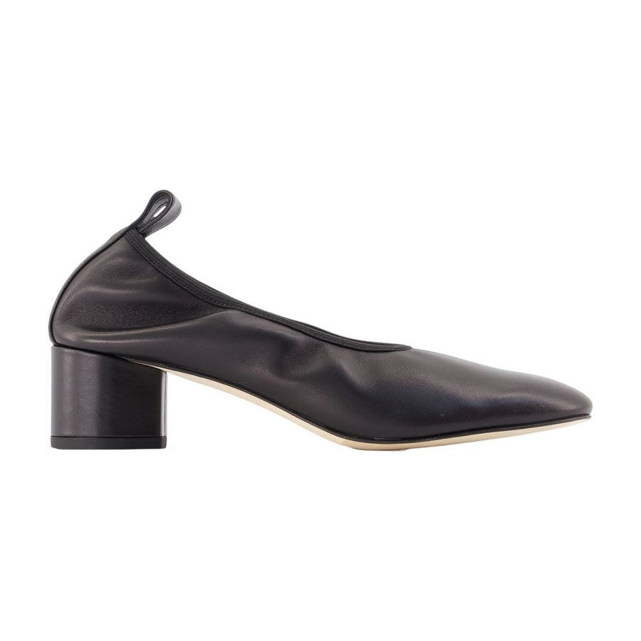 Aeyde calfskin heel in black